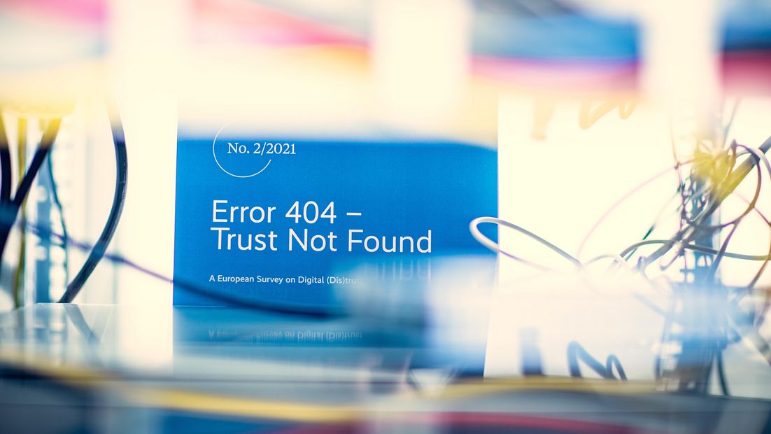 Error 404 – Trust Not Found – Umfrage zum Digitalen Vertrauen in Europa Cover von "Error 404 – Trust Not Found"