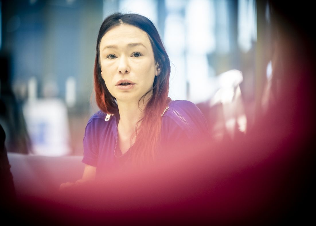 Benedetta Berti at the meeting of the Food Security Task Force in Brussels