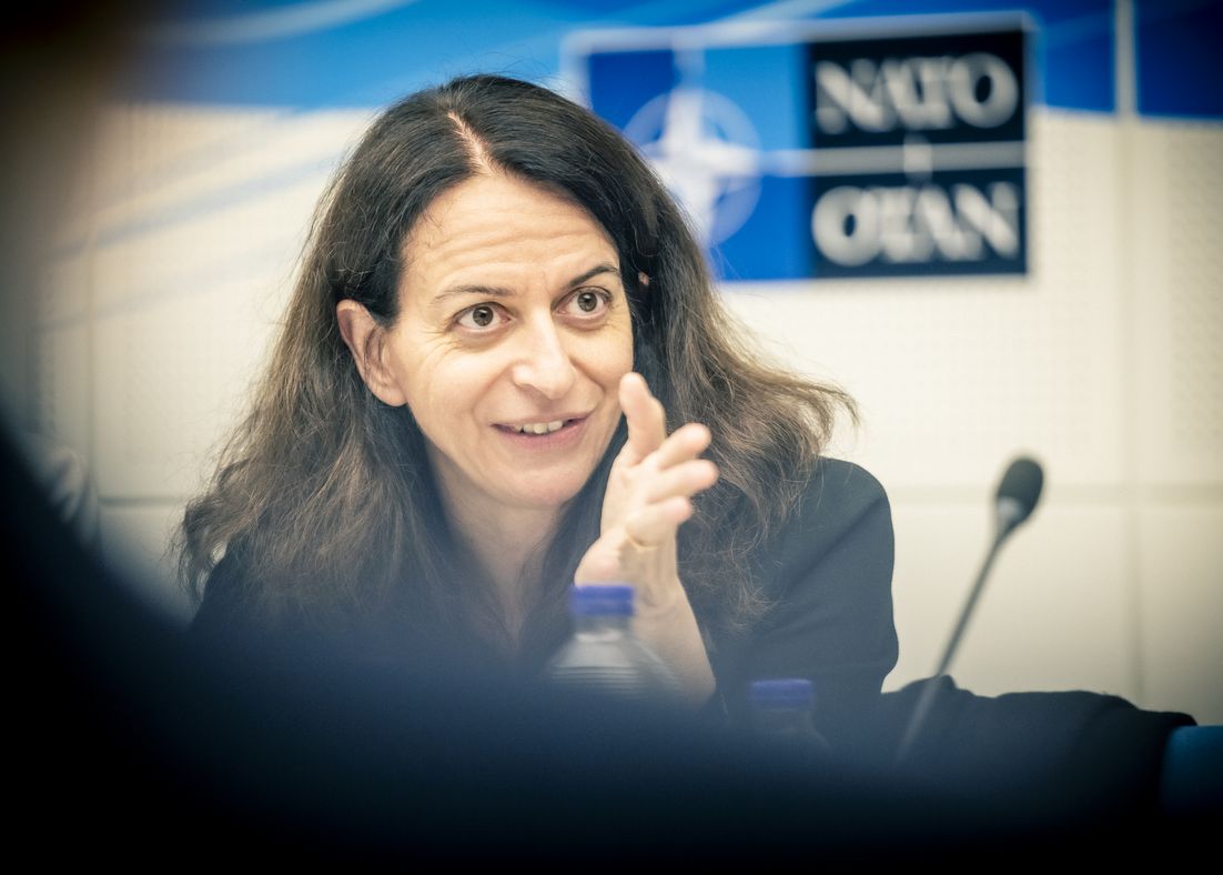 Marianne Grosclaude at the meeting of the Food Security Task Force in Brussels
