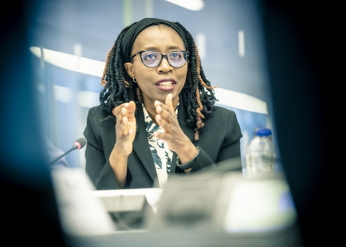 Vera Songwe at the meeting of the Food Security Task Force in Brussels