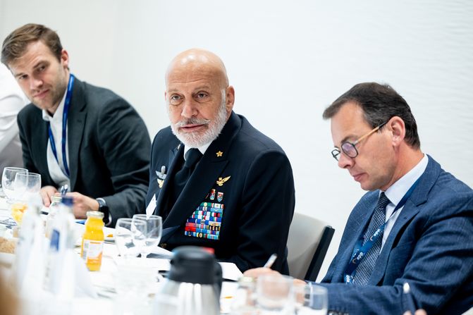 Giuseppe Cavo Dragone at "MSC in Brussels" 