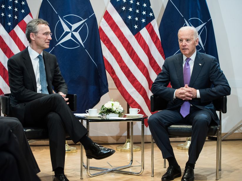 Munich Security Conference 2015: Jens Stoltenberg and Joseph Biden